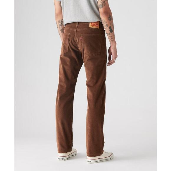 Levi's Men's 505 Regular Fit Straight Leg Corduroy Pants Teak Brown 34/34 - Picture 2 of 6